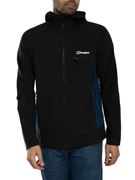 Berghaus Waverthree Hooded Jacket, Black - Image 1