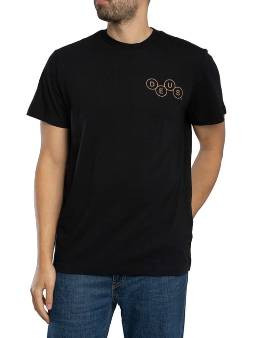 Deus Ex Machina T-Shirt Met Grafische Print Van Een Mechanisme Op De Achterkant, Zwart - Image 1