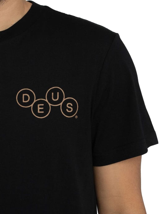 Deus Ex Machina T-Shirt Met Grafische Print Van Een Mechanisme Op De Achterkant, Zwart - Image 4