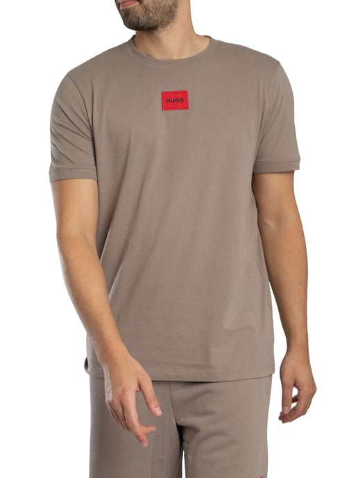 HUGO Diragolino212 Box Logo T-Shirt, Bruin - Image 1