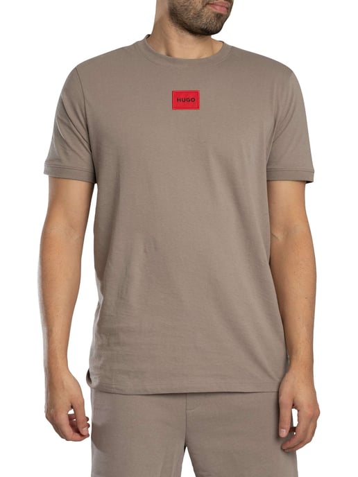 HUGO Diragolino212 Box Logo T-Shirt, Bruin - Image 2