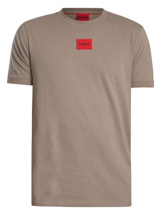 HUGO Diragolino212 Box Logo T-Shirt, Bruin - Image 6