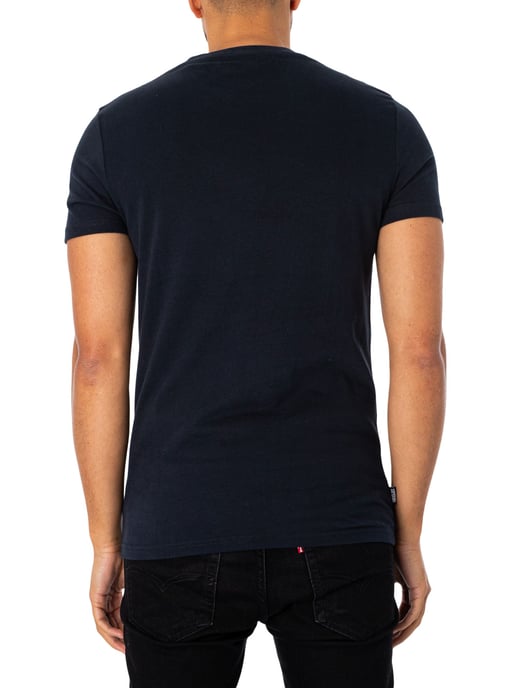 Superdry Vintage Logo Geborduurd T-Shirt, Blauw - Image 3