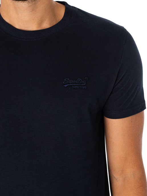 Superdry Vintage Logo Geborduurd T-Shirt, Blauw - Image 4