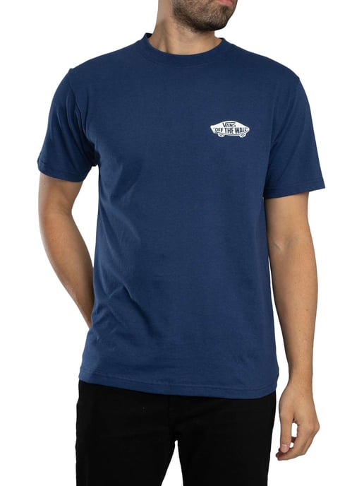 Vans Double Standard Back Logo T-Shirt, Blauw - Image 2