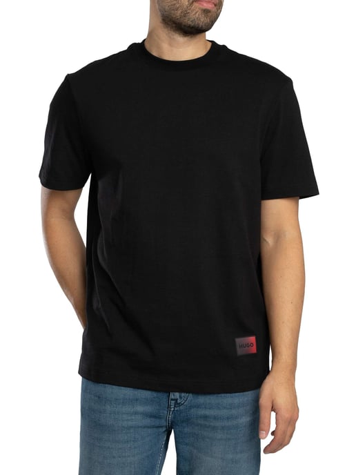 HUGO Danoto Back Graphic T-Shirt, Black - Image 2