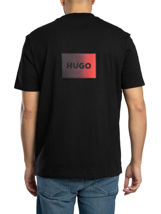 HUGO Danoto Back Graphic T-Shirt, Black - Image 3