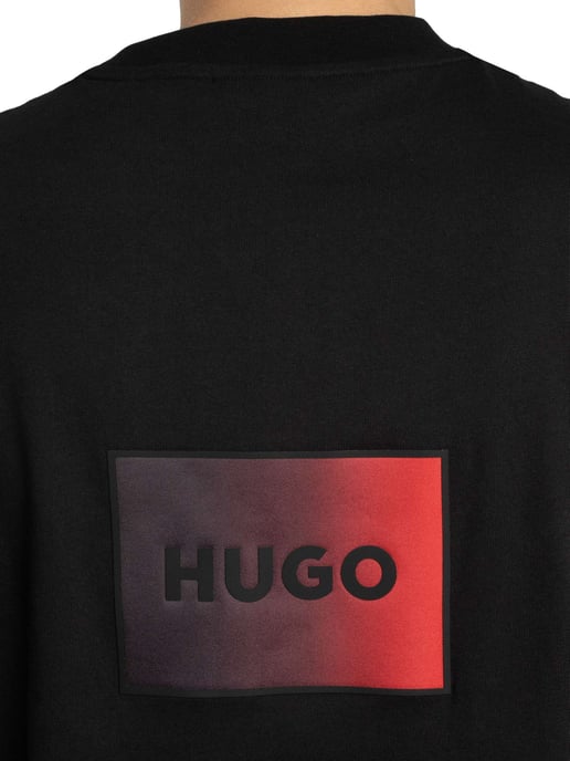 HUGO Danoto Back Graphic T-Shirt, Black - Image 5