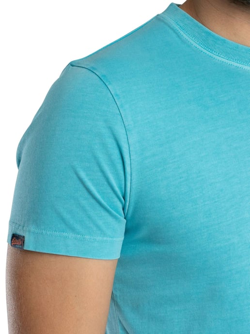 Superdry Essential Logo EMB Neon T-Shirt, Blauw - Image 5