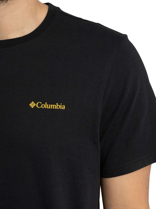 Columbia Grafisch T-Shirt Met Logo Op De Achterkant, Zwart - Image 4