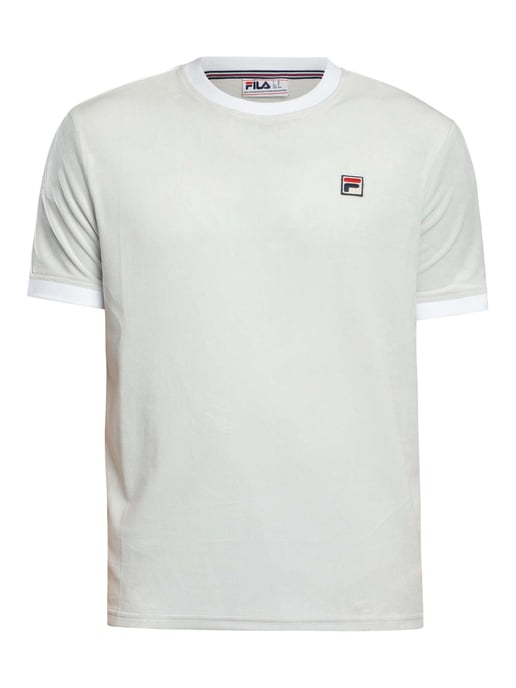 Fila Basilio Velours T-Shirt, Blauw - Image 5