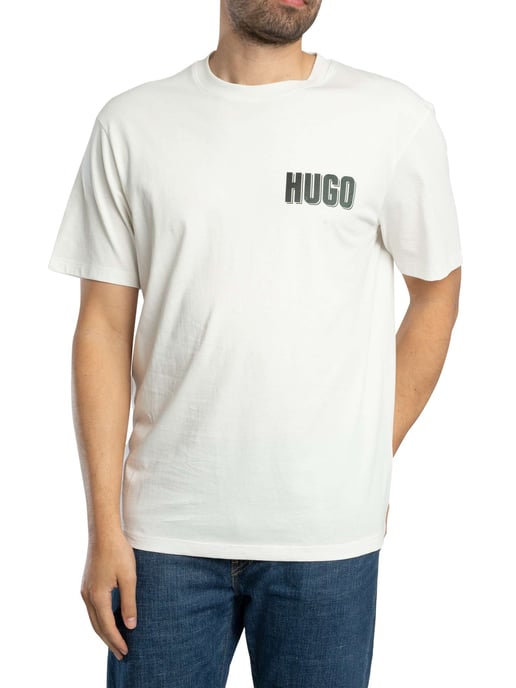 HUGO Derlyns Back Graphic T-Shirt, Wit - Image 2