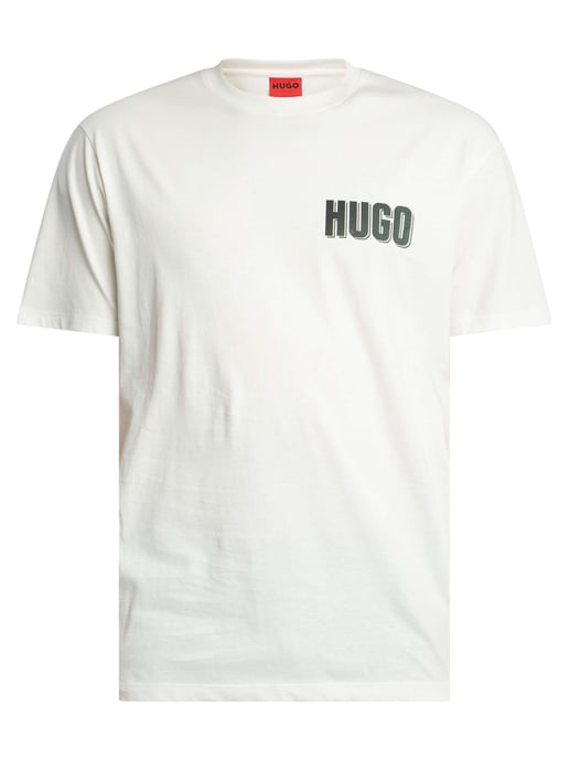 HUGO Derlyns Back Graphic T-Shirt, Wit - Image 5