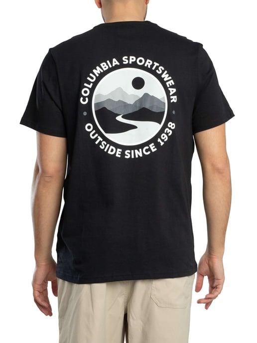 Columbia Outdoor T-Shirt Met Grafische Print Op De Achterkant, Zwart - Image 3