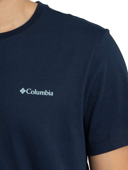 Columbia CSC-Logo Op De Achterkant Van Een T-Shirt, Blauw - Image 4