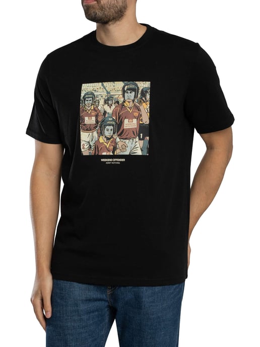 Weekend Offender Roma Graphic T-Shirt, Zwart - Image 2
