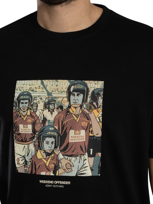 Weekend Offender Roma Graphic T-Shirt, Zwart - Image 4