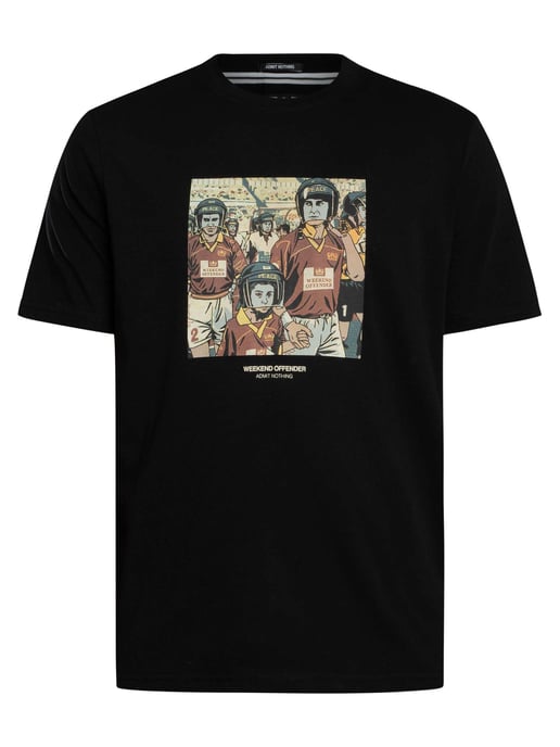 Weekend Offender Roma Graphic T-Shirt, Zwart - Image 5