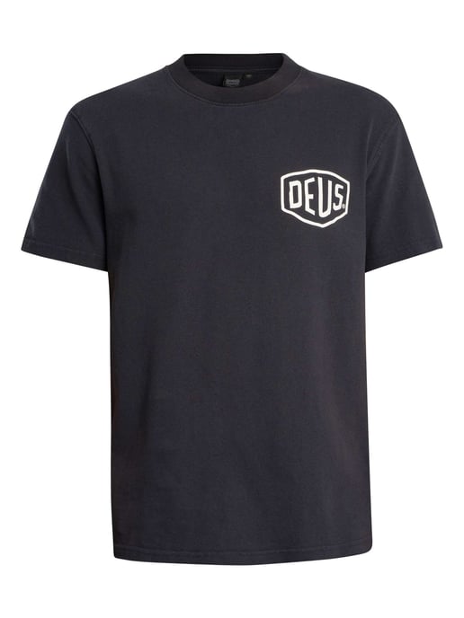 Deus Ex Machina Shield Garment Dyed T-Shirt, Zwart - Image 5
