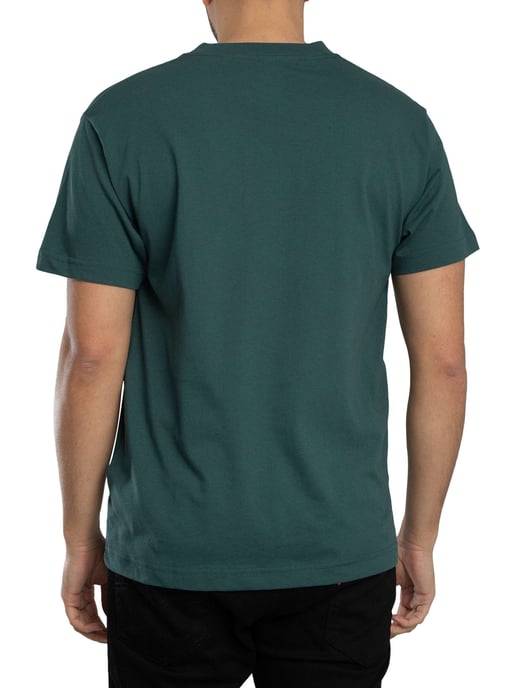 Vans Klassiek Logo T-Shirt, Groen - Image 3