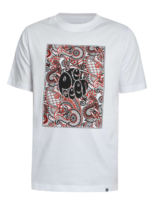 Pretty Green Resonance Box Logo T-Shirt, White - Image 5