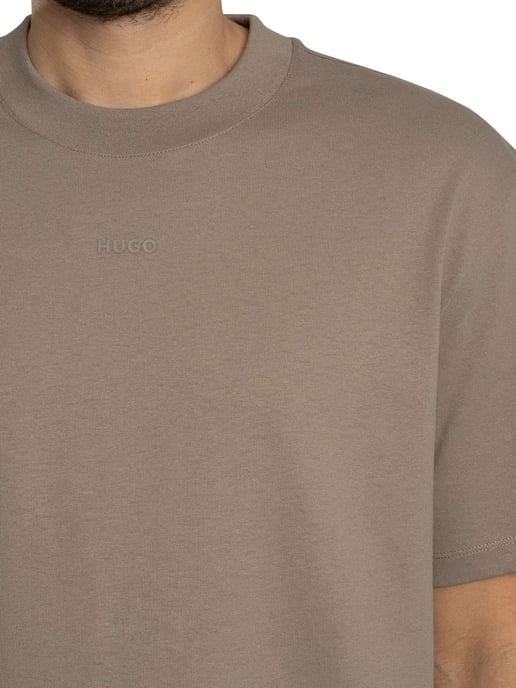 HUGO T-Shirt Met Dapolino-Logo, Bruin - Image 4