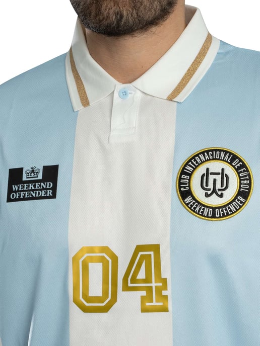 Weekend Offender Moulay Voetbalshirt, Blauw - Image 4
