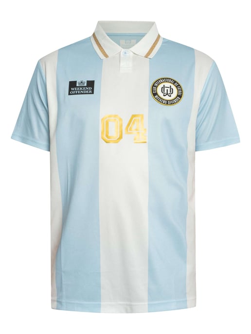 Weekend Offender Moulay Voetbalshirt, Blauw - Image 5