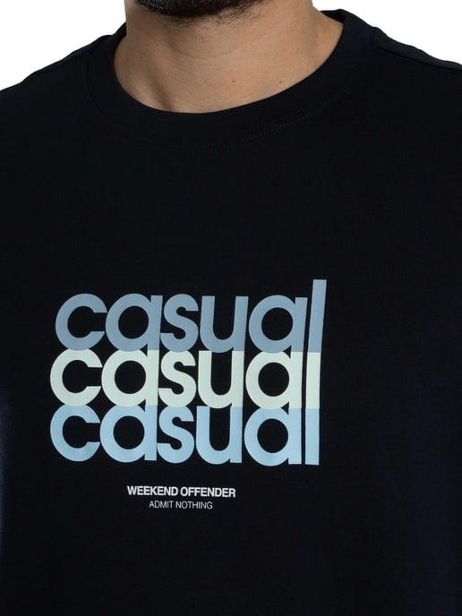 Weekend Offender WOL Graphic T-Shirt, Blauw - Image 4