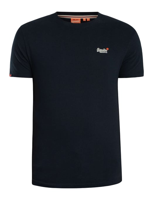 Superdry Essential Contrast EMB T-Shirt, Blue - Image 6