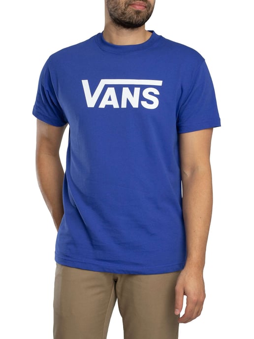 Vans Klassiek Logo T-Shirt, Blauw - Image 2