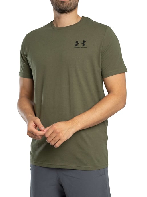 Under Armour Losvallend T-Shirt Met Logo Op De Linkerborst, Groen - Image 2