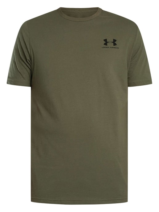 Under Armour Losvallend T-Shirt Met Logo Op De Linkerborst, Groen - Image 5
