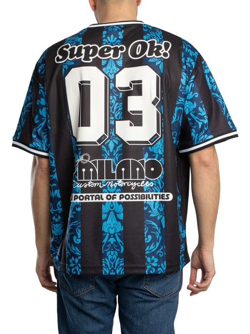 Deus Ex Machina Nouveau Moto Oversized T-Shirt, Blauw - Image 3