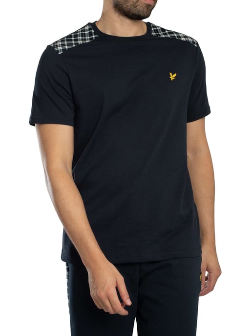 Lyle & Scott T-Shirt Met Ruitjespatroon, Blauw - Image 2