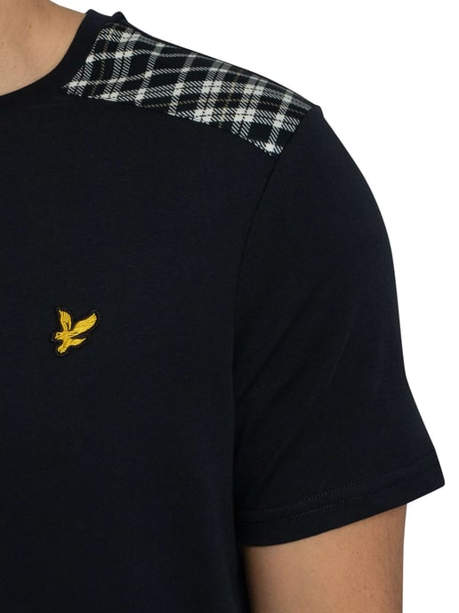 Lyle & Scott T-Shirt Met Ruitjespatroon, Blauw - Image 4