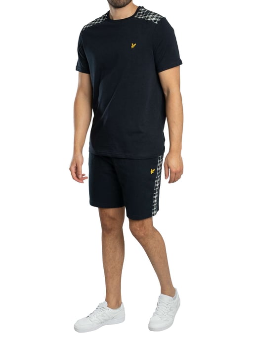 Lyle & Scott T-Shirt Met Ruitjespatroon, Blauw - Image 5