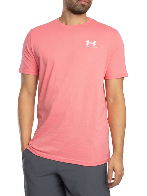 Under Armour Losvallend T-Shirt Met Logo Op De Linkerborst, Roze - Image 2