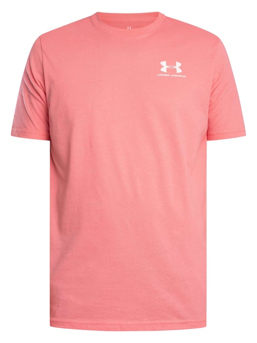 Under Armour Losvallend T-Shirt Met Logo Op De Linkerborst, Roze - Image 5