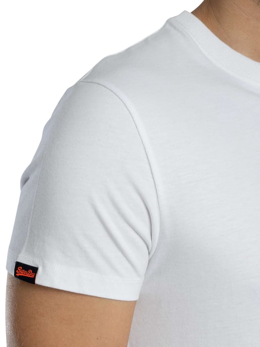 Superdry Essential Contrast EMB T-Shirt, White - Image 5