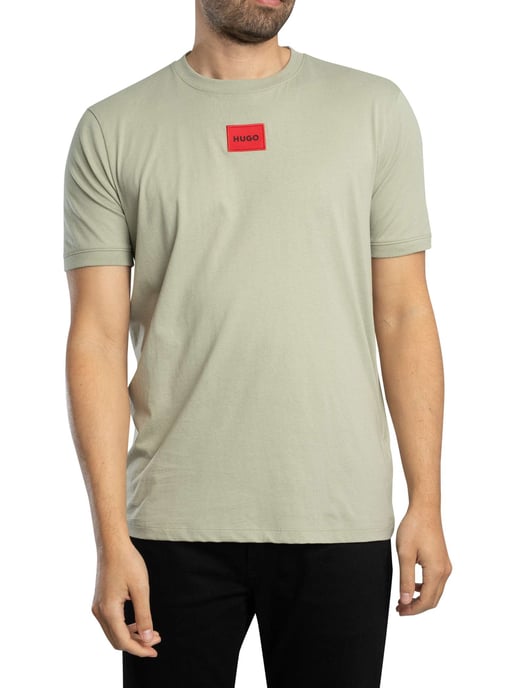 HUGO Diragolino 212 Logo T-Shirt, Groen - Image 2