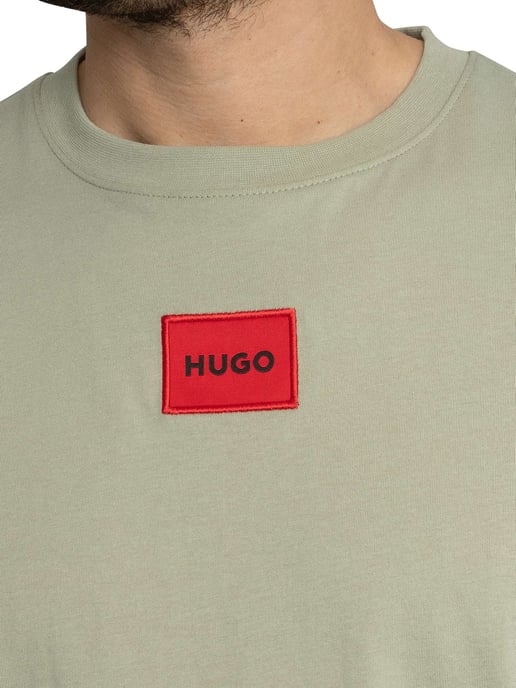 HUGO Diragolino 212 Logo T-Shirt, Groen - Image 4