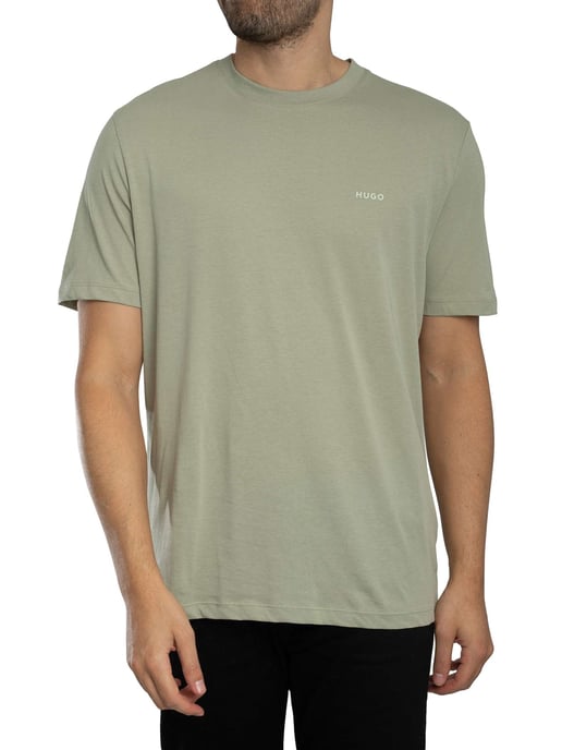 HUGO T-Shirt Met Dero222-Logo, Groen - Image 1