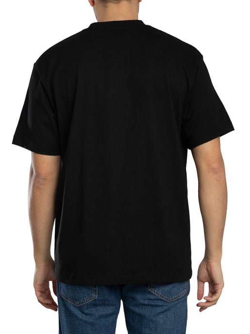 Lacoste T-Shirt Van Zware Katoenen Jersey, Zwart - Image 3