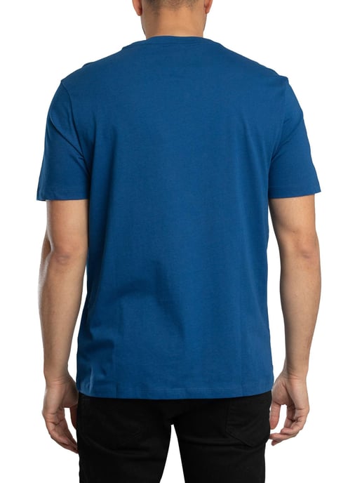 HUGO T-Shirt Met Dero222-Logo, Blauw - Image 3