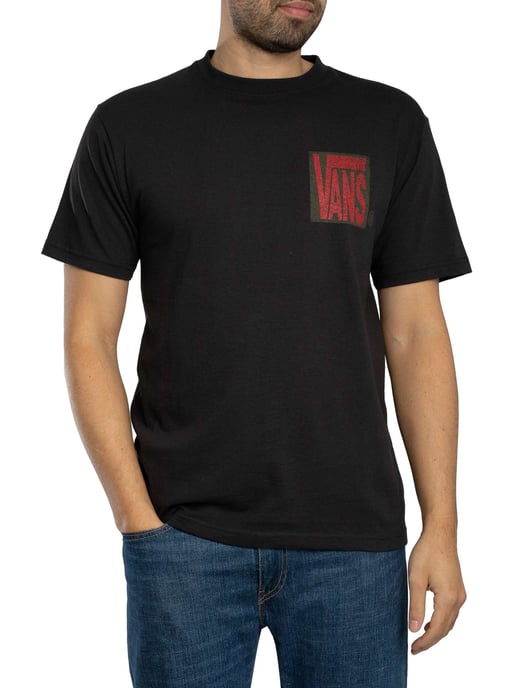Vans Stretch Stack Back Graphic T-Shirt, Black - Image 1