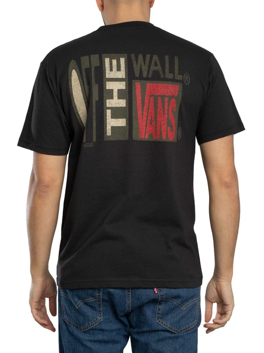 Vans Stretch Stack Back Graphic T-Shirt, Black - Image 3