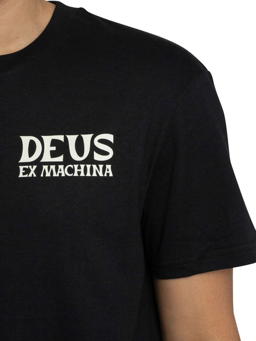Deus Ex Machina T-Shirt Met Chinook-Rugprint, Zwart - Image 4