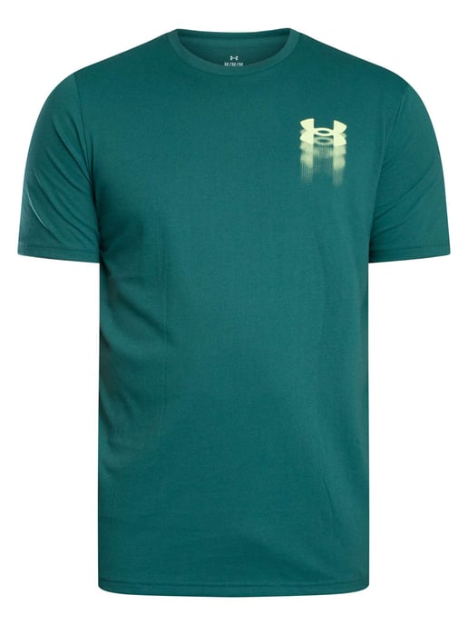 Under Armour Losvallend T-Shirt Met Wazig Logo Op De Achterkant, Groen - Image 5