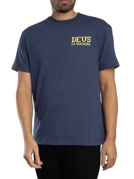 Deus Ex Machina T-Shirt Met Chinook-Rugprint, Blauw - Image 2